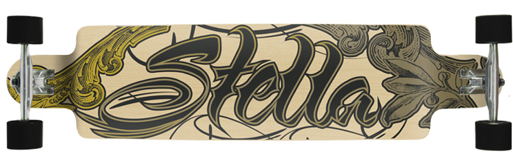 Stella Ornate drop down Longboard